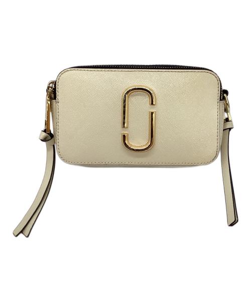 MARC JACOBS（マークジェイコブス）MARC JACOBS (マークジェイコブス) ザ スナップショット ショルダーバッグ ベージュ×ブラックの古着・服飾アイテム