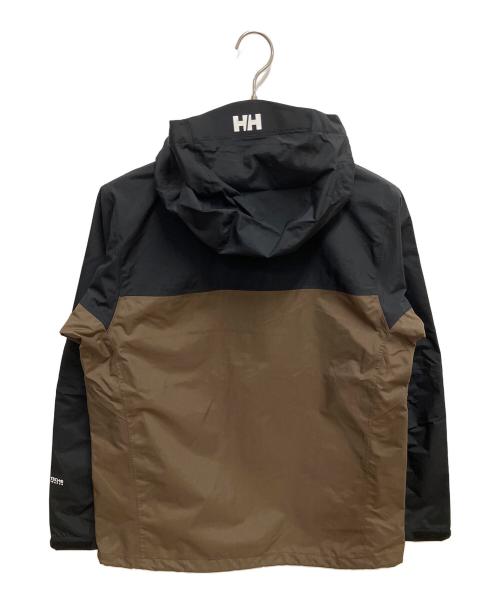 HELLY HANSEN（ヘリーハンセン）HELLY HANSEN (ヘリーハンセン) Scandza Light Jacket ナイロンジャケット ブラック×グリーン サイズ:SIZE Sの古着・服飾アイテム