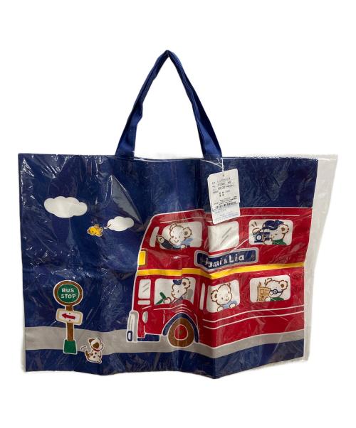 familiar（ファミリア）familiar (ファミリア) レッスンバッグ トートバッグ ネイビー×レッド 未使用品の古着・服飾アイテム