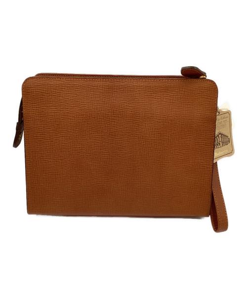 Burberry's（バーバリー）Burberry's (バーバリー) WRIST BAG クラッチバッグ ブラウンの古着・服飾アイテム