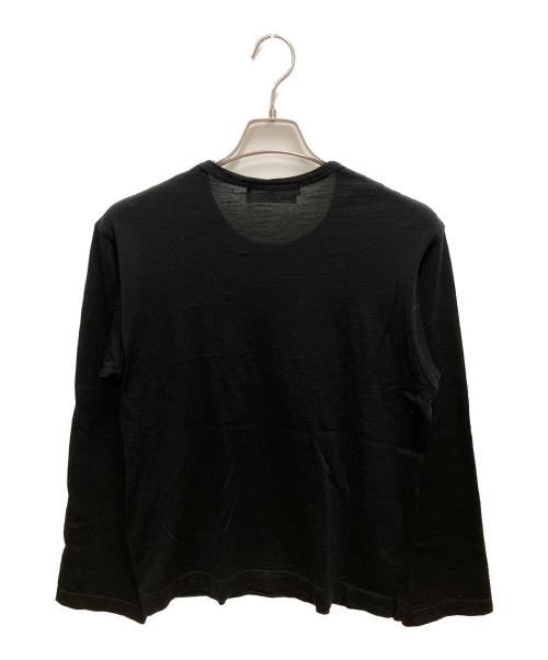 COMME des GARCONS SHIRT（コムデギャルソンシャツ）COMME des GARCONS SHIRT (コムデギャルソンシャツ) プリント長袖Tシャツ ロングスリーブカットソー ブラック サイズ:SIZE Sの古着・服飾アイテム