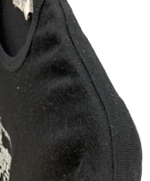 COMME des GARCONS SHIRT（コムデギャルソンシャツ）COMME des GARCONS SHIRT (コムデギャルソンシャツ) プリント長袖Tシャツ ロングスリーブカットソー ブラック サイズ:SIZE Sの古着・服飾アイテム