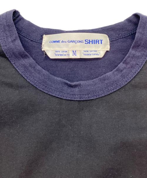 COMME des GARCONS SHIRT（コムデギャルソンシャツ）COMME des GARCONS SHIRT (コムデギャルソンシャツ) 長袖カットソー ネイビー×ブラック サイズ:SIZE Mの古着・服飾アイテム