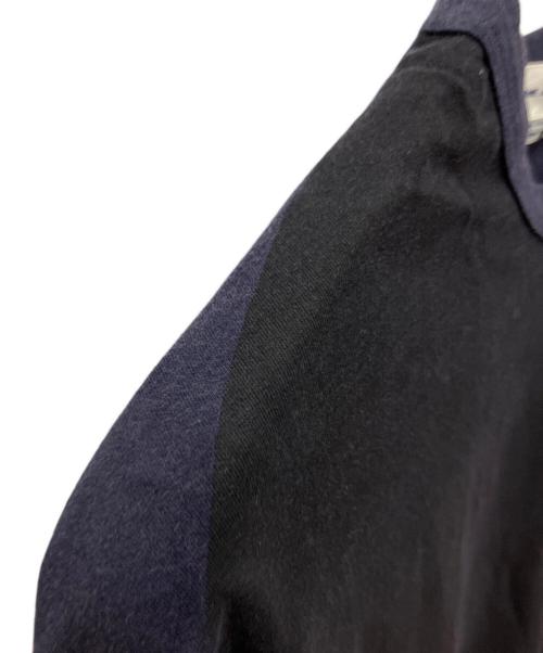 COMME des GARCONS SHIRT（コムデギャルソンシャツ）COMME des GARCONS SHIRT (コムデギャルソンシャツ) 長袖カットソー ネイビー×ブラック サイズ:SIZE Mの古着・服飾アイテム