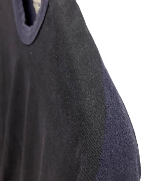 COMME des GARCONS SHIRT（コムデギャルソンシャツ）COMME des GARCONS SHIRT (コムデギャルソンシャツ) 長袖カットソー ネイビー×ブラック サイズ:SIZE Mの古着・服飾アイテム