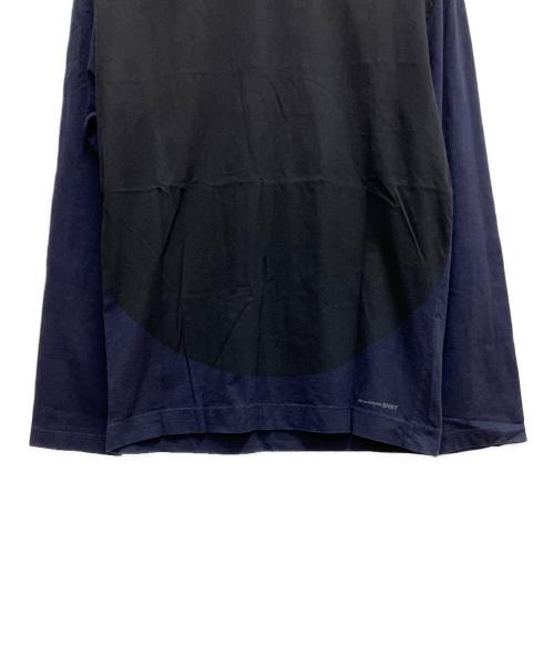 COMME des GARCONS SHIRT（コムデギャルソンシャツ）COMME des GARCONS SHIRT (コムデギャルソンシャツ) 長袖カットソー ネイビー×ブラック サイズ:SIZE Mの古着・服飾アイテム