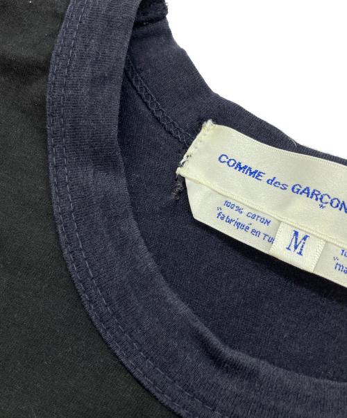 COMME des GARCONS SHIRT（コムデギャルソンシャツ）COMME des GARCONS SHIRT (コムデギャルソンシャツ) 長袖カットソー ネイビー×ブラック サイズ:SIZE Mの古着・服飾アイテム