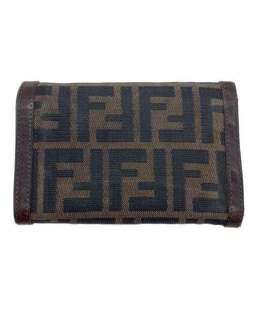 FENDI（フェンディ）FENDI (フェンディ) ズッカ 2つ折り財布 ブラウンの古着・服飾アイテム