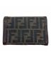 FENDI (フェンディ) ズッカ 2つ折り財布 ブラウン：10000円