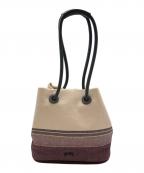 CAMPERカンペール）の古着「ISARI トートバッグ」｜アイボリー×パープル