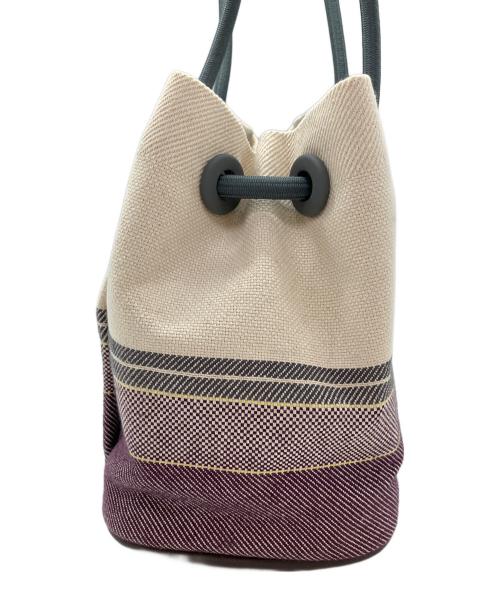 CAMPER（カンペール）CAMPER (カンペール) ISARI トートバッグ アイボリー×パープルの古着・服飾アイテム