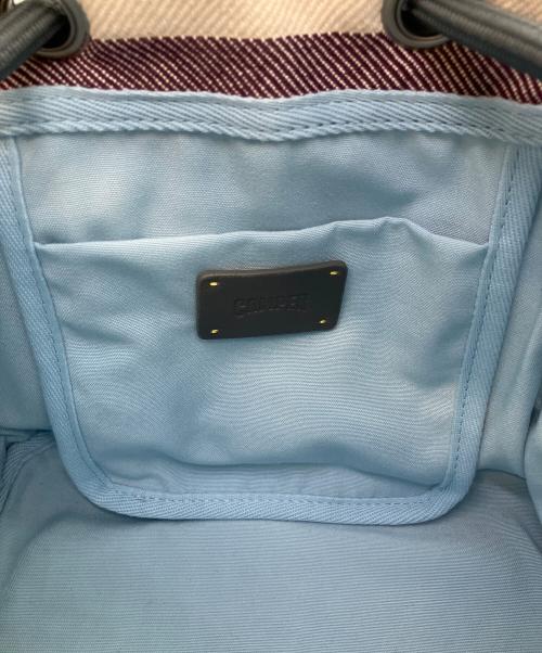 CAMPER（カンペール）CAMPER (カンペール) ISARI トートバッグ アイボリー×パープルの古着・服飾アイテム