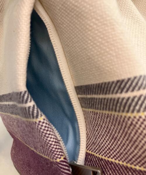 CAMPER（カンペール）CAMPER (カンペール) ISARI トートバッグ アイボリー×パープルの古着・服飾アイテム