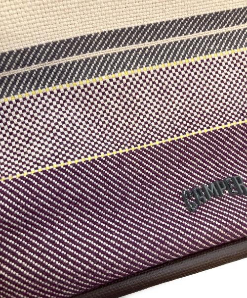 CAMPER（カンペール）CAMPER (カンペール) ISARI トートバッグ アイボリー×パープルの古着・服飾アイテム