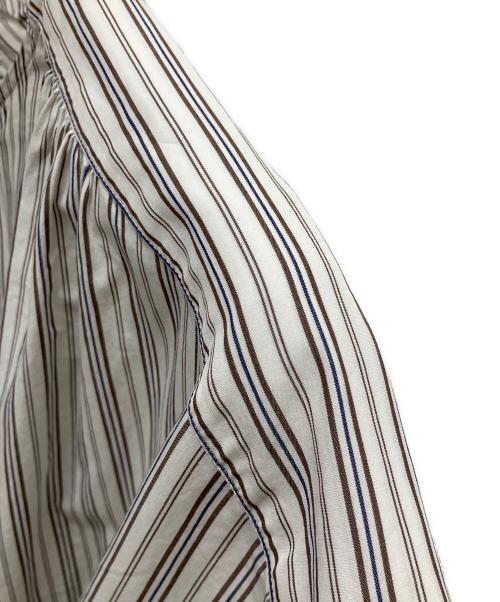 MACPHEE（マカフィー）MACPHEE (マカフィー) 半袖ワンピース ホワイト×ブラウン サイズ:SIZE 36の古着・服飾アイテム