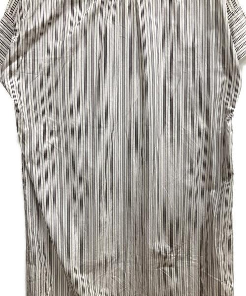 MACPHEE（マカフィー）MACPHEE (マカフィー) 半袖ワンピース ホワイト×ブラウン サイズ:SIZE 36の古着・服飾アイテム