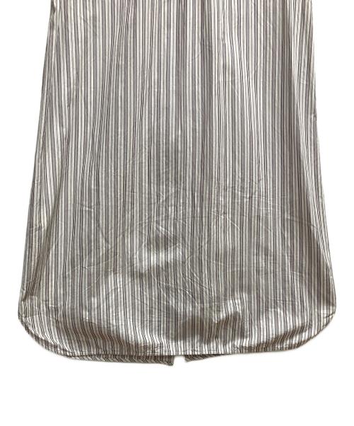 MACPHEE（マカフィー）MACPHEE (マカフィー) 半袖ワンピース ホワイト×ブラウン サイズ:SIZE 36の古着・服飾アイテム