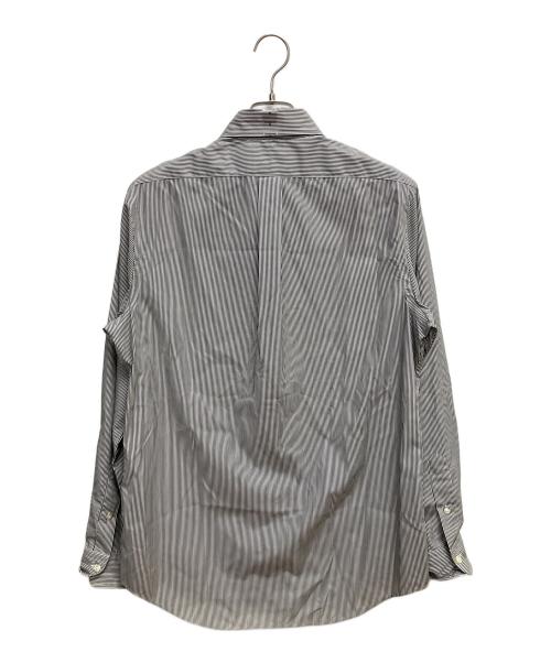 RALPH LAUREN（ラルフローレン）RALPH LAUREN (ラルフローレン) CLASSIC FIT 長袖シャツ グレー×ホワイト サイズ:SIZE M 未使用品の古着・服飾アイテム
