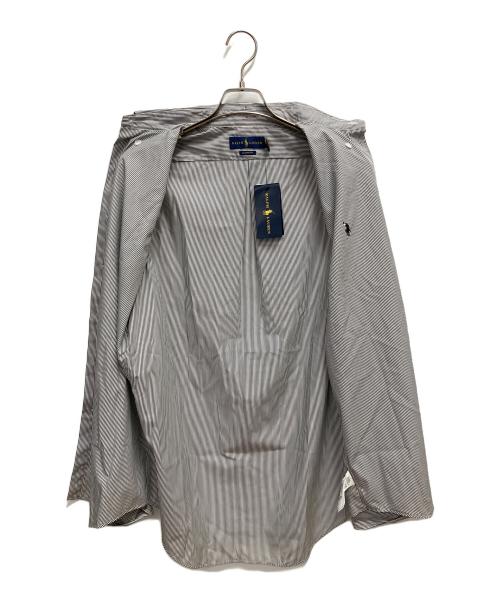 RALPH LAUREN（ラルフローレン）RALPH LAUREN (ラルフローレン) CLASSIC FIT 長袖シャツ グレー×ホワイト サイズ:SIZE M 未使用品の古着・服飾アイテム