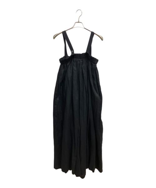 TODAYFUL（トゥデイフル）TODAYFUL (トゥデイフル) Linen Wide Salopette ブラック サイズ:SIZE 38の古着・服飾アイテム