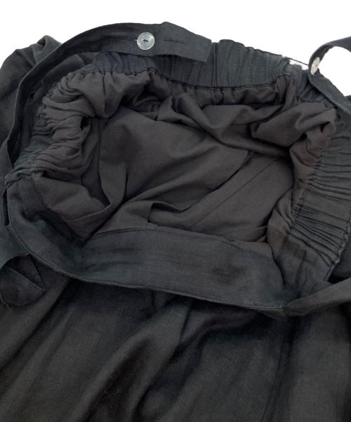 TODAYFUL（トゥデイフル）TODAYFUL (トゥデイフル) Linen Wide Salopette ブラック サイズ:SIZE 38の古着・服飾アイテム