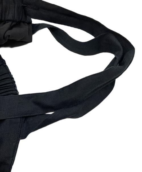 TODAYFUL（トゥデイフル）TODAYFUL (トゥデイフル) Linen Wide Salopette ブラック サイズ:SIZE 38の古着・服飾アイテム