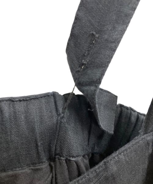 TODAYFUL（トゥデイフル）TODAYFUL (トゥデイフル) Linen Wide Salopette ブラック サイズ:SIZE 38の古着・服飾アイテム