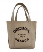 ORCIVALオーシバル）の古着「ハンドバッグ」｜ベージュ