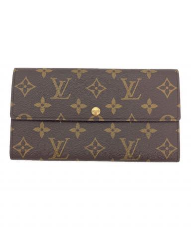 【美品】ルイヴィトン モノグラム 長財布 ウォレット ポルトモネ クレディ 中古・古着通販】LOUIS VUITTON (ルイ ヴィトン) モノグラム ポルト