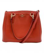 COACHコーチ）の古着「2WAYバッグ」｜レッド