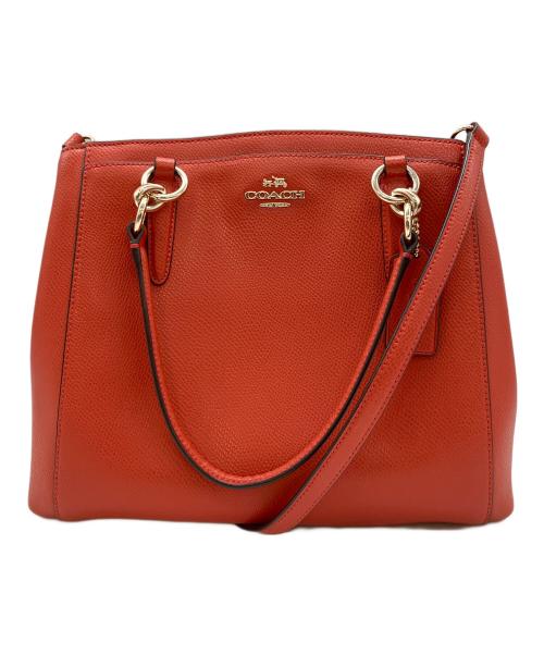 COACH（コーチ）COACH (コーチ) 2WAYバッグ レッドの古着・服飾アイテム
