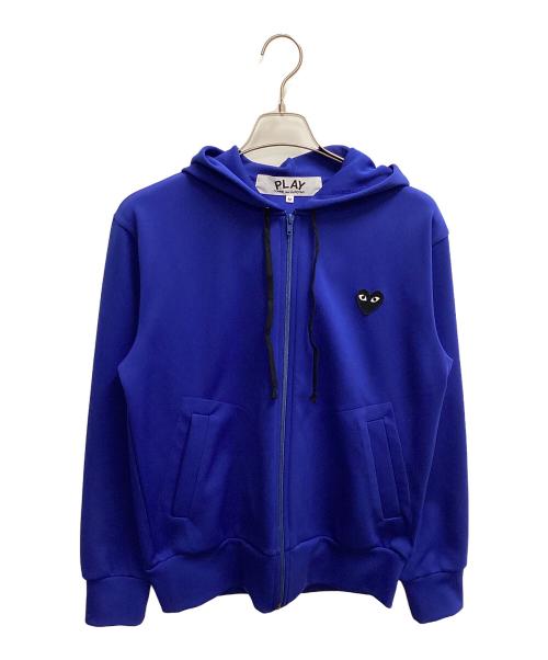 PLAY COMME des GARCONS（プレイコムデギャルソン）PLAY COMME des GARCONS (プレイコムデギャルソン) ジップパーカー ブルー サイズ:SIZE Mの古着・服飾アイテム