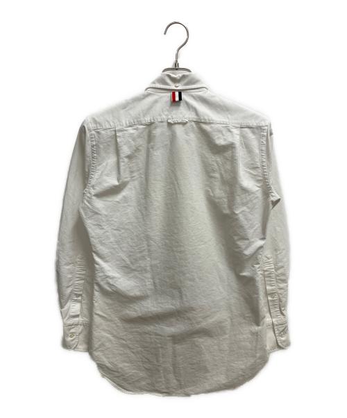 Thom Browne（トムブラウン）Thom Browne (トムブラウン) グロスグレインフラケットクラシックオックスフォードシャツ 長袖シャツ ホワイト サイズ:SIZE 1の古着・服飾アイテム
