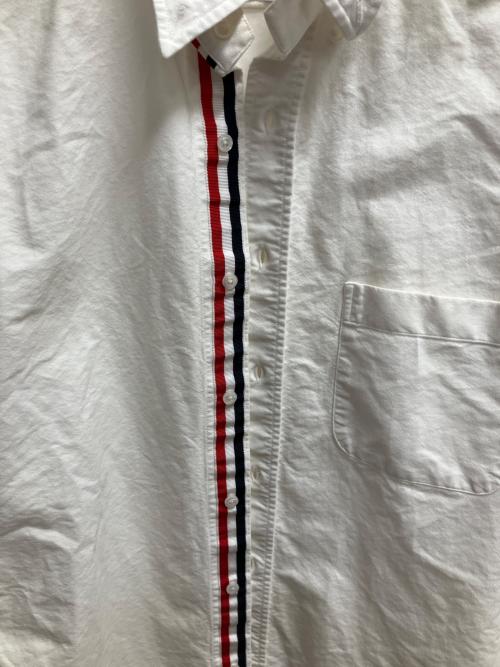 Thom Browne（トムブラウン）Thom Browne (トムブラウン) グロスグレインフラケットクラシックオックスフォードシャツ 長袖シャツ ホワイト サイズ:SIZE 1の古着・服飾アイテム