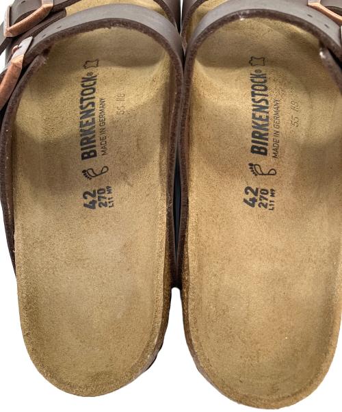 BIRKENSTOCK（ビルケンシュトック）BIRKENSTOCK (ビルケンシュトック) サンダル ブラウン サイズ:SIZE 42の古着・服飾アイテム