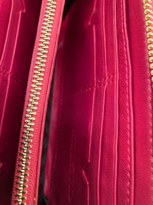 Karl Lagerfeld（カール ラガーフェルド）Karl Lagerfeld (カール ラガーフェルド) キルティングウォレット 長財布 ピンク 未使用品の古着・服飾アイテム