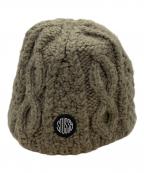 stussyステューシー）の古着「SKULLCAP CABLE KNIT」｜グレー