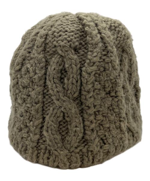 stussy（ステューシー）stussy (ステューシー) SKULLCAP CABLE KNIT グレー サイズ:57cmの古着・服飾アイテム