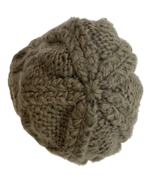 stussy（ステューシー）stussy (ステューシー) SKULLCAP CABLE KNIT グレー サイズ:57cmの古着・服飾アイテム