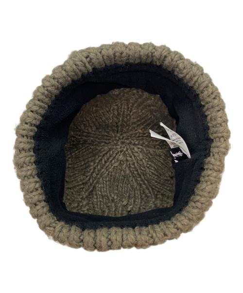stussy（ステューシー）stussy (ステューシー) SKULLCAP CABLE KNIT グレー サイズ:57cmの古着・服飾アイテム
