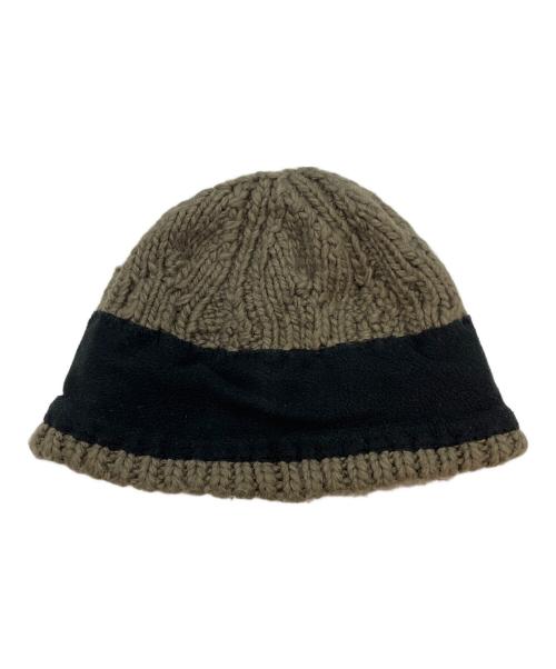 stussy（ステューシー）stussy (ステューシー) SKULLCAP CABLE KNIT グレー サイズ:57cmの古着・服飾アイテム