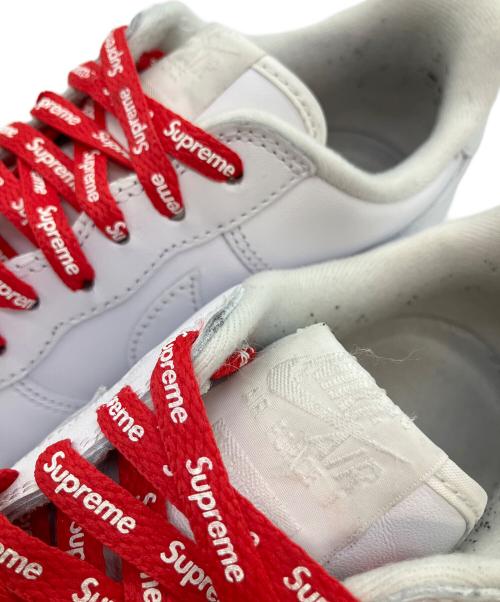 NIKE（ナイキ）NIKE (ナイキ) SUPREME (シュプリーム) AIR FORCE1（エアフォースワン） ホワイト サイズ:SIZE 27cmの古着・服飾アイテム