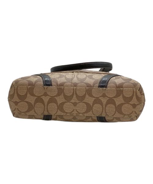 COACH（コーチ）COACH (コーチ) シグネチャー　トートバッグ ベージュ×ブラウンの古着・服飾アイテム