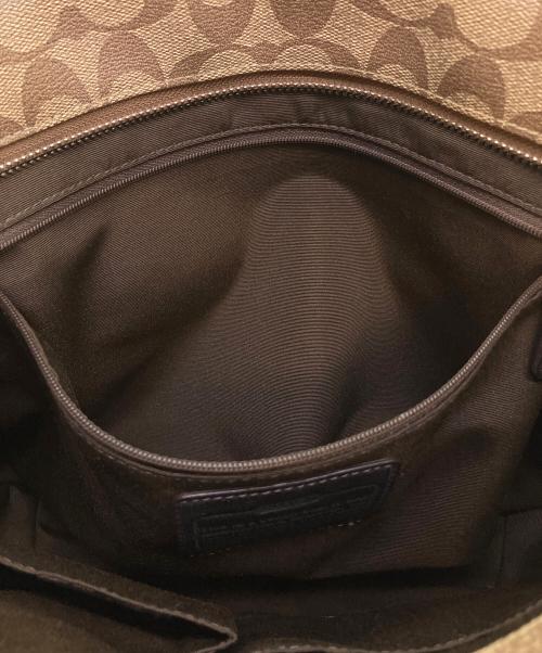 COACH（コーチ）COACH (コーチ) シグネチャー　トートバッグ ベージュ×ブラウンの古着・服飾アイテム