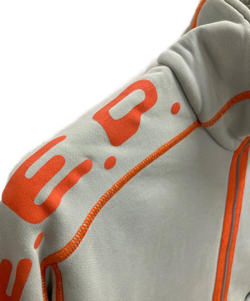 HUGO BOSS（ヒューゴ ボス）HUGO BOSS (ヒューゴ ボス) ジップブルゾン グレー×オレンジ サイズ:SIZE Freeの古着・服飾アイテム