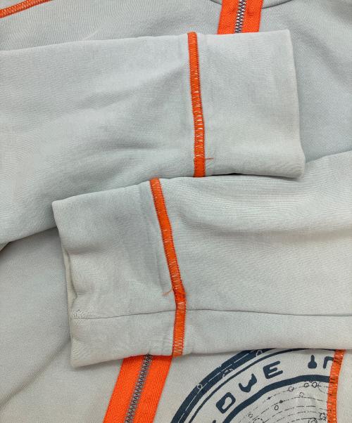 HUGO BOSS（ヒューゴ ボス）HUGO BOSS (ヒューゴ ボス) ジップブルゾン グレー×オレンジ サイズ:SIZE Freeの古着・服飾アイテム