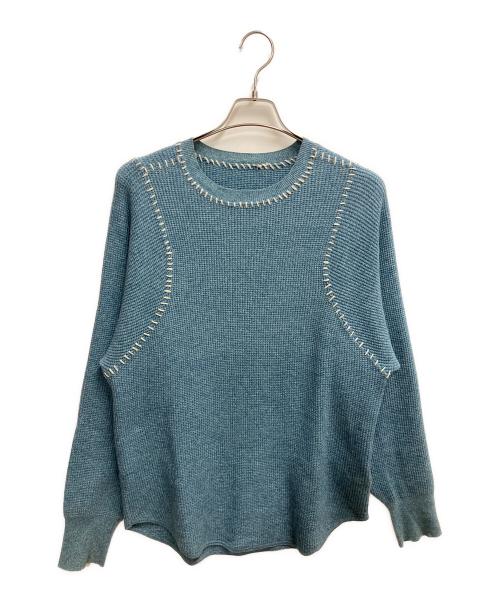 soduk（スドーク）soduk (スドーク) 厚手ニット スカイブルー サイズ:SIZE Freeの古着・服飾アイテム