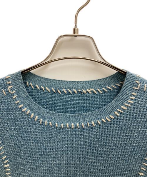 soduk（スドーク）soduk (スドーク) 厚手ニット スカイブルー サイズ:SIZE Freeの古着・服飾アイテム