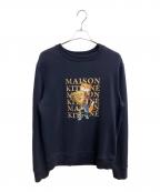 maison kitsuneメゾンキツネ）の古着「FOX CHAMPION REGULAR SWEATSHIRT スウェット」｜ネイビー