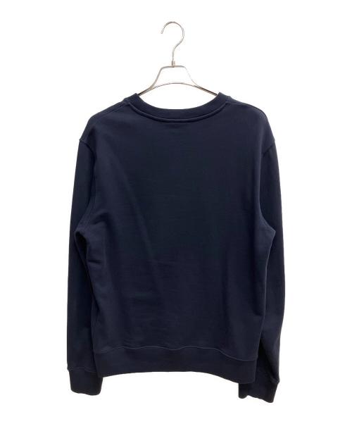 maison kitsune（メゾンキツネ）MAISON KITSUNE (メゾンキツネ) FOX CHAMPION REGULAR SWEATSHIRT スウェット ネイビー サイズ:SIZE Lの古着・服飾アイテム